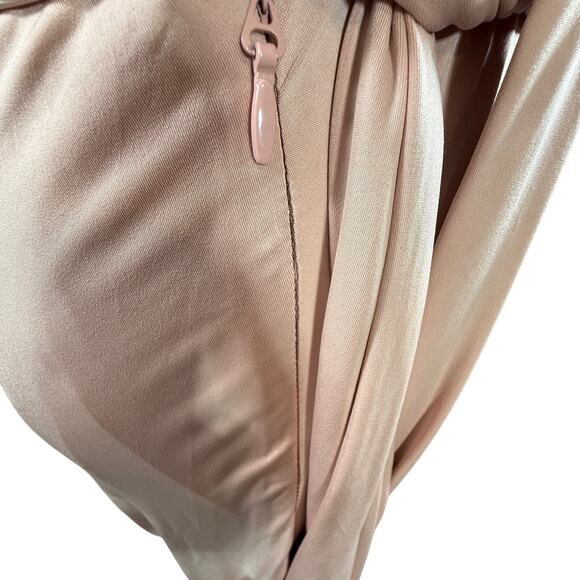 House of CB Dominique Maxi Dress Nude Ruched Backless Wrap | Medium - Picture 8 of 16